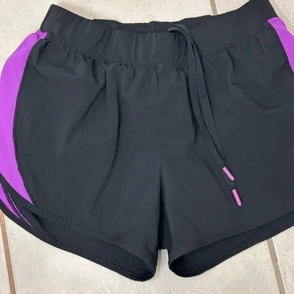 Champion performax Women Active Black/Purple Running shorts size S - Picture 2 of 9